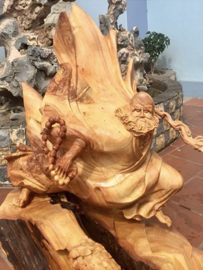 Tượng gổ đạt ma